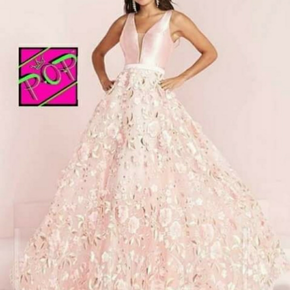 Tiffany Designs Dresses & Skirts - Tiffany Brand Pink Prom/Pageant Formal Gown Women's Size 8 (fits more like a 6)